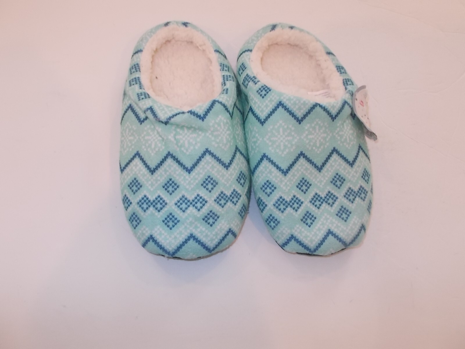 Fair Isle Women’s Size S/M Sherpa Lined Lightweight Slippers