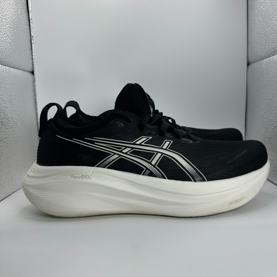 Asics Nimbus 27 Shoes Womens Size 11 Black Running Cushioned Trainer Gym
