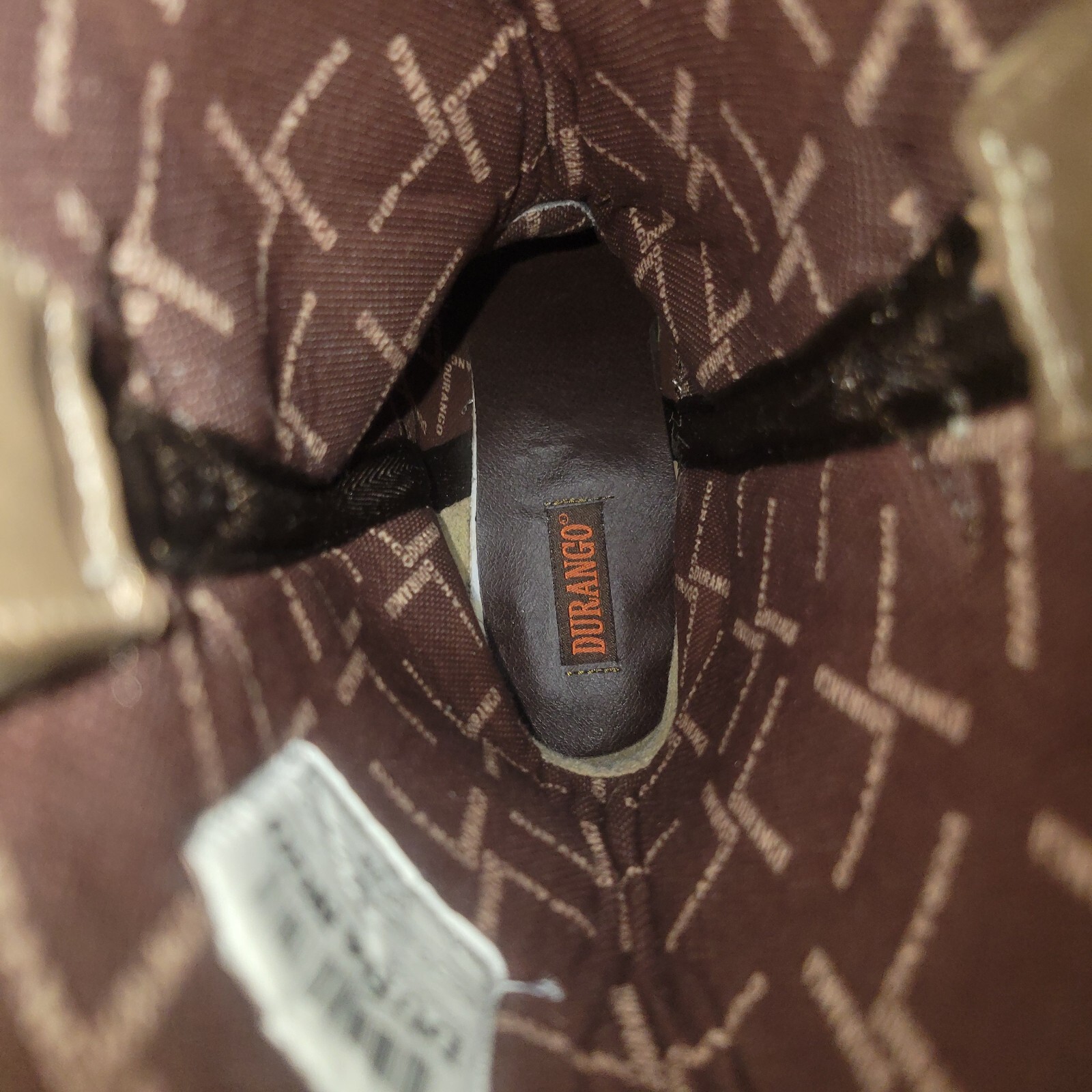 Durango 12″ American Flag Buckle Western Boot Tan Womens Size 9M