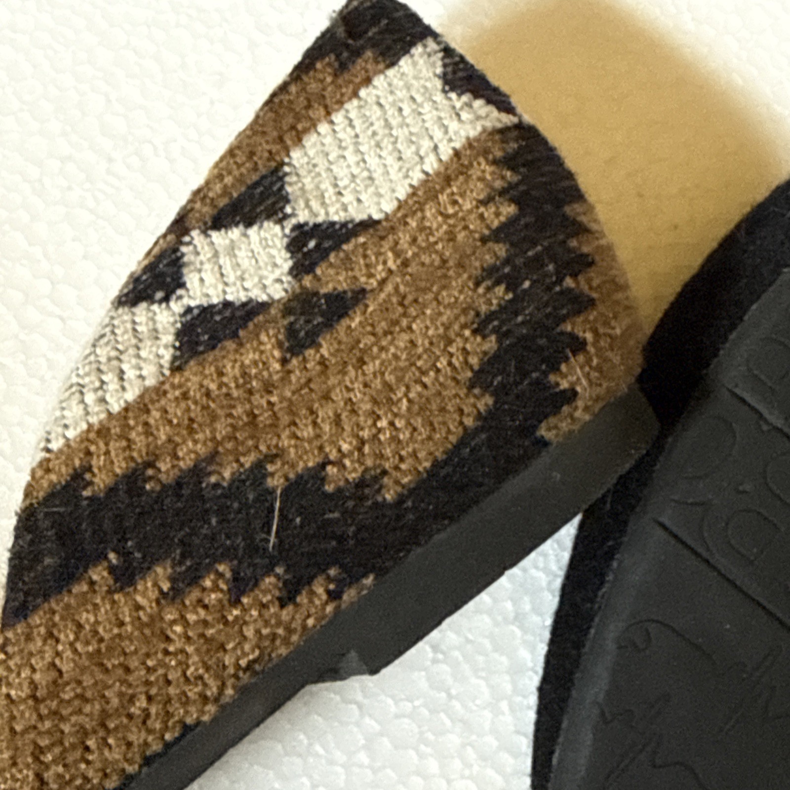BC Born In California Vegan Women’s Slip On Flats Pointy Toe Aztec Print Size 6