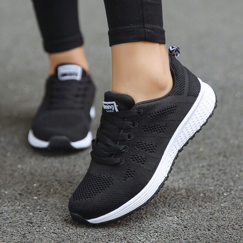 Orthopedic Walking Round Shoes for Women Mesh Breathable Trainers Outdoor Sport