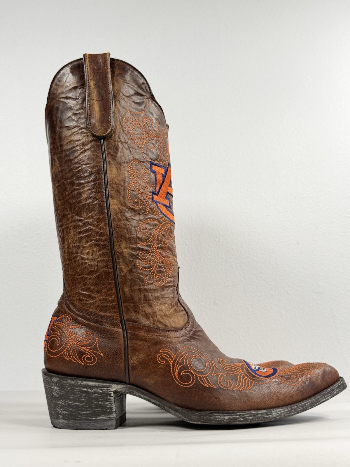 Women’s Gameday Cowgirl Boots By Old Gringo Auburn University Size 9.5 B Western