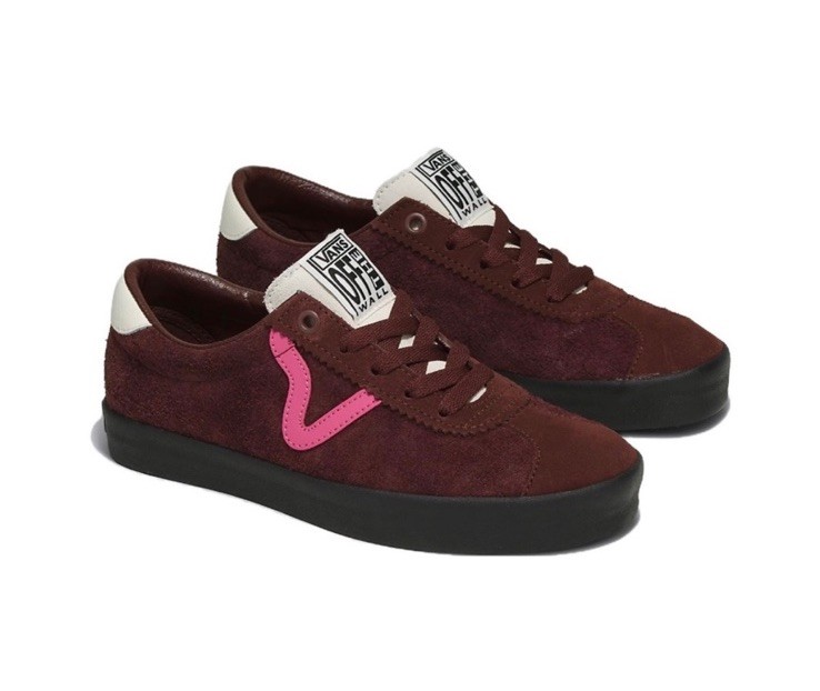 Vans Brown Suede Pink Women’s 5 / Men’s 3.5 Low Top Sneakers Shoes Kids