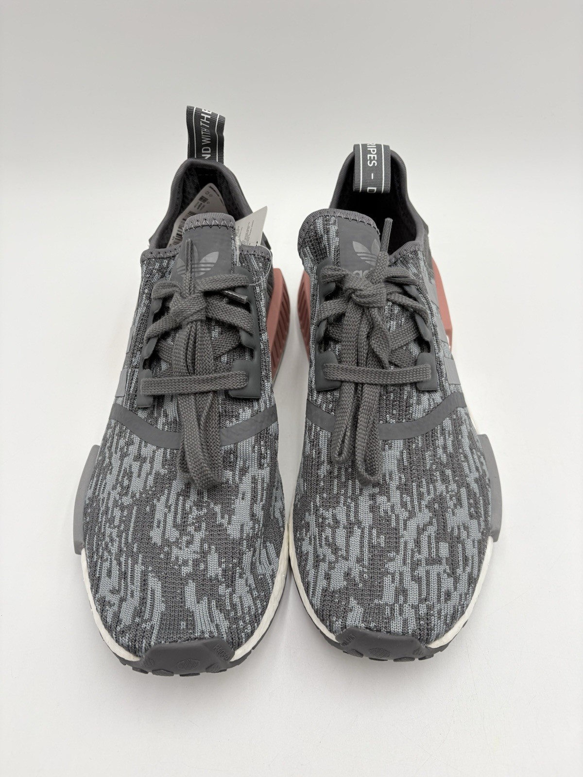 Adidas Women’s NMD_R1 Size 8 Heather Grey Raw Pink |BY9647|