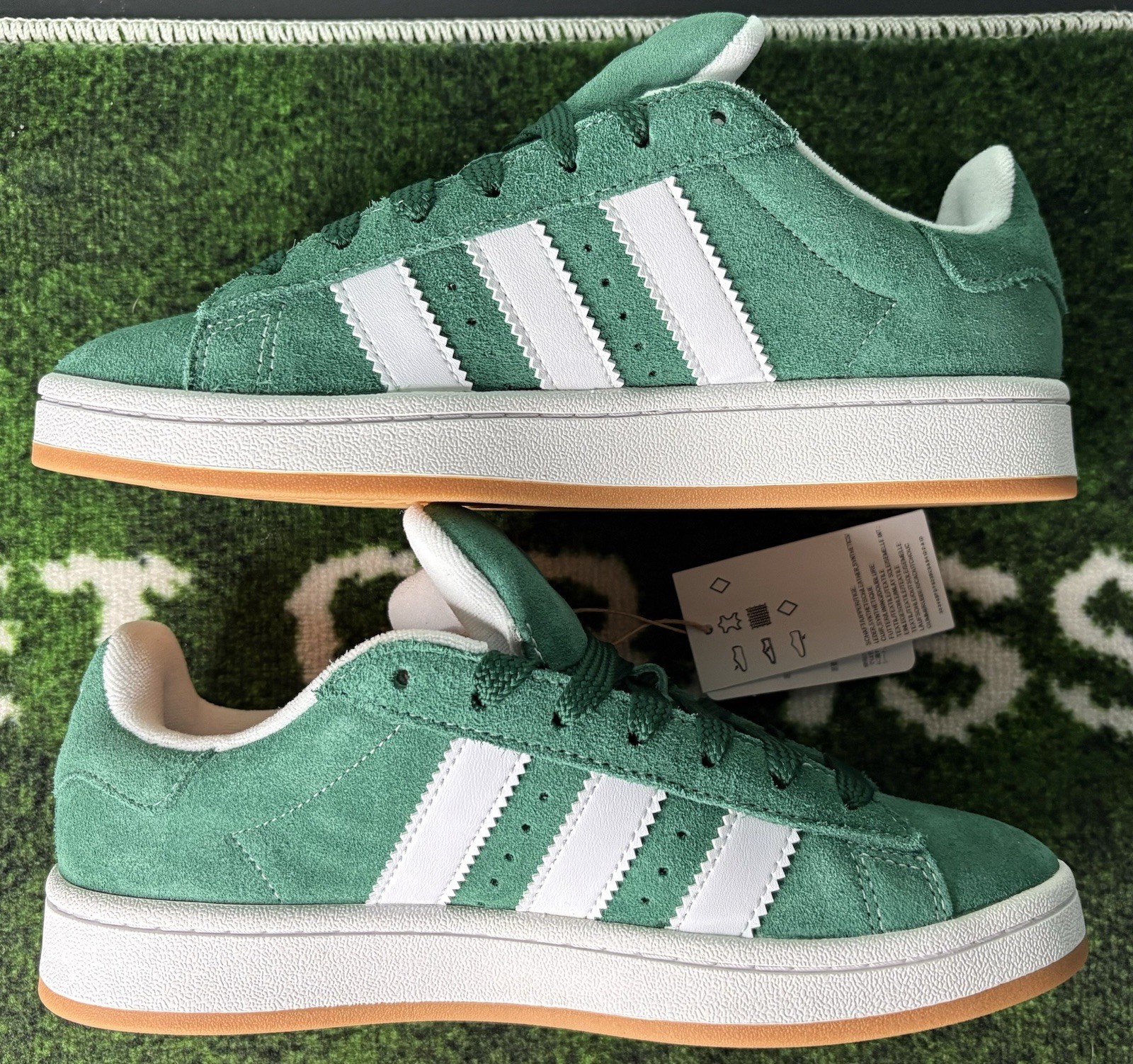 US Youth 7/Women’s 8 – Adidas Campus 00s J “Dark Green White Gum” IH7492