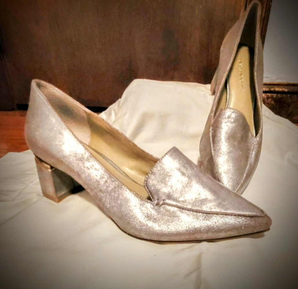 Enzo Angiolini Womens Denna Gold Pumps Size 8 (7794299)