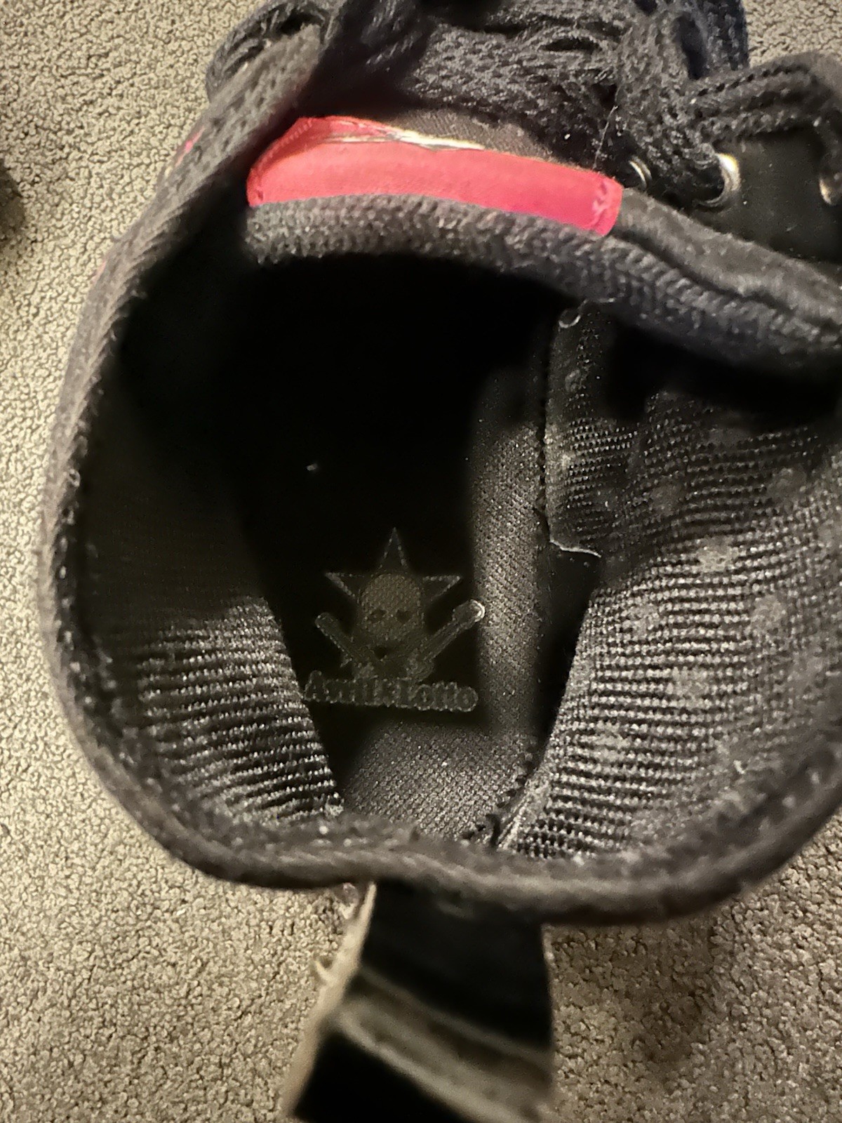 Avril Lavigne x Lotto Stars Sneaker RARE 39 Black Pink Japan