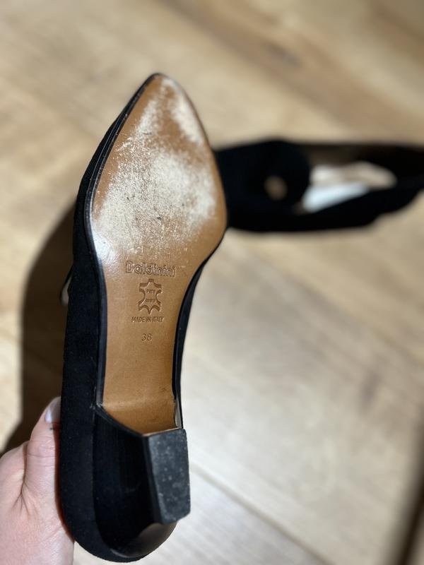 women baldinini heels black suede 37.5