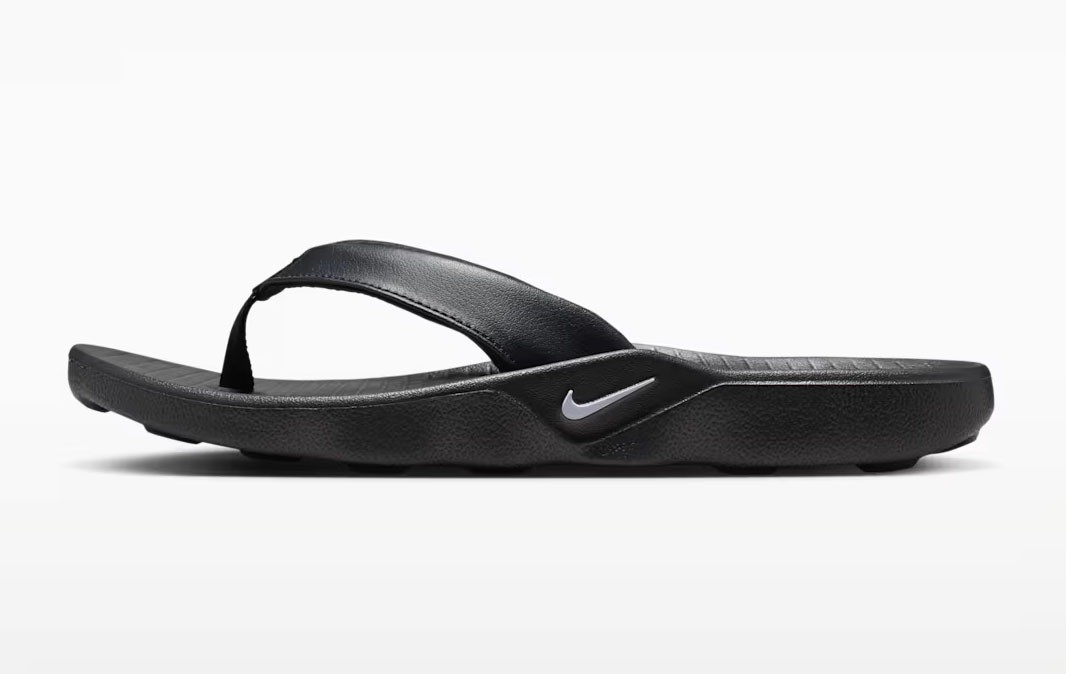 NIKE MARINA SLIDE BLACK/WHITE FLIP FLOPS THONG SANDALS (RUNS SMALL) WOMEN SIZES