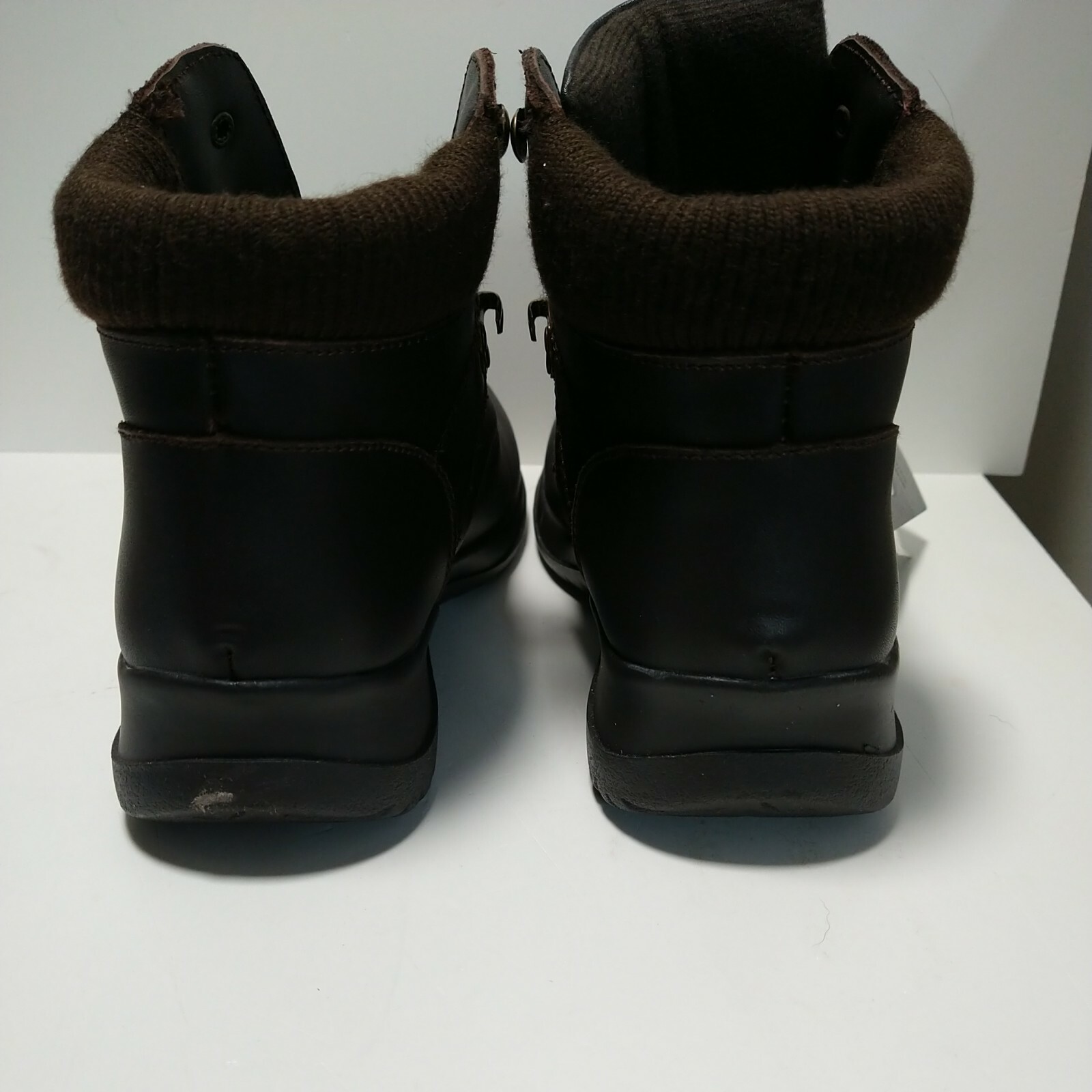 Wanderlust Boston Ladies Workboots Size 6 Low Ankle Boots Brown Leather Look