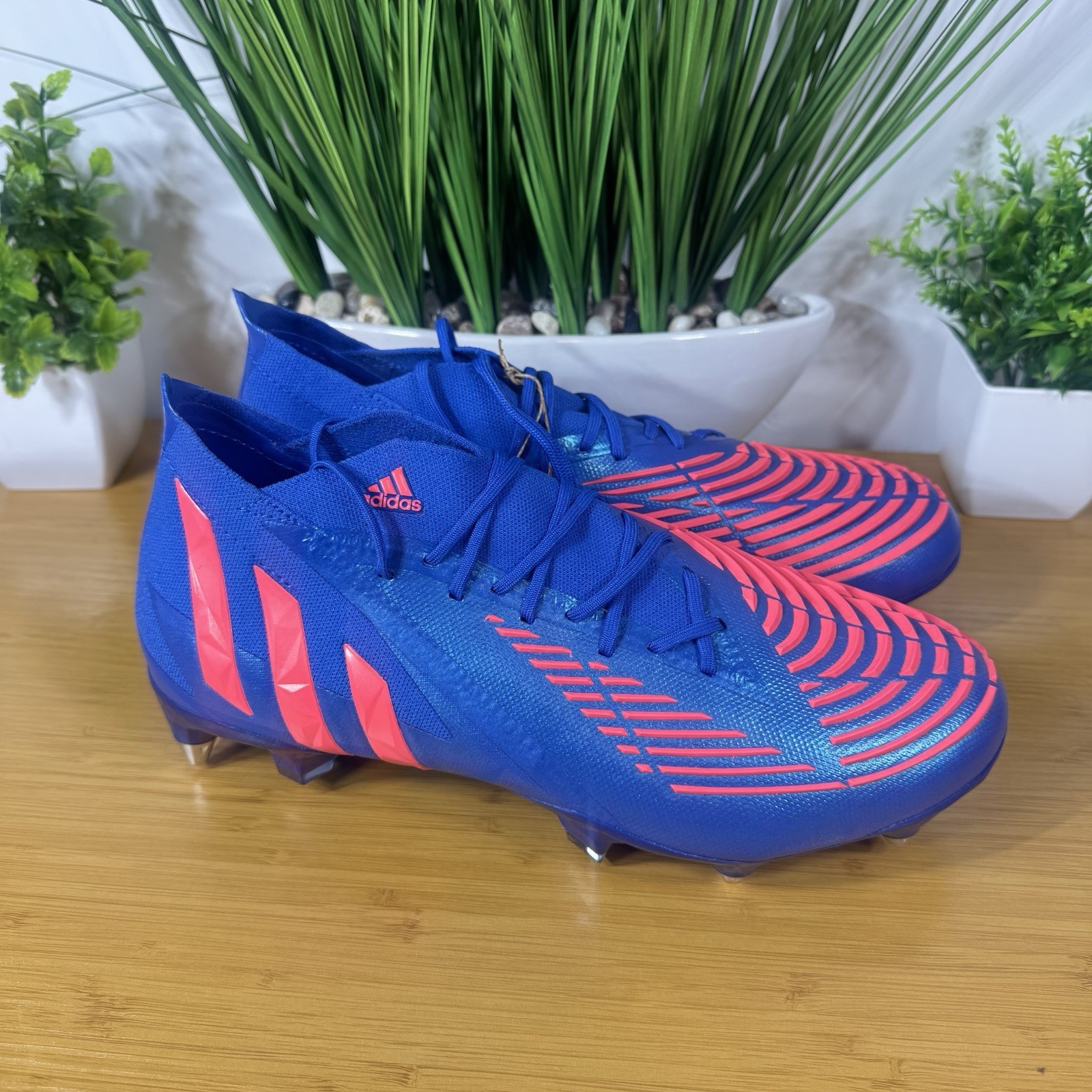 Adidas Predator Edge .1 SG NBY Soccer Cleats Blue Mens Size 8/ Womens Size 9
