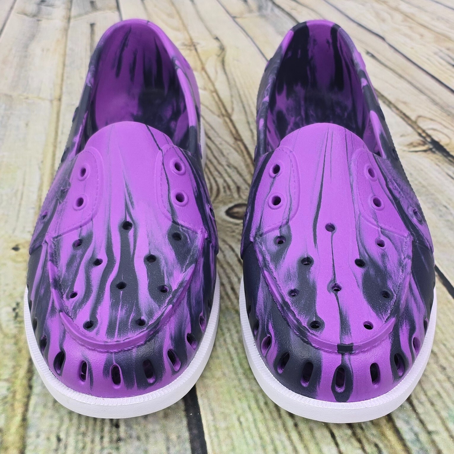 Sperry A/O Float Boat Shoes Womens 10 Purple Black Marble Water Friendly EVA New