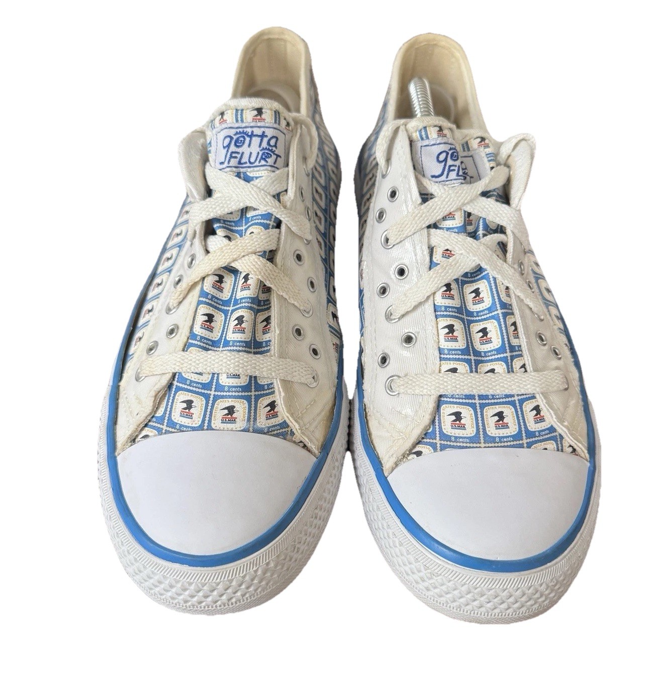Gotta Flurt USPS Mail Eagle Stamp Print Low Top Sneaker Women’s 11 | Men’s 9
