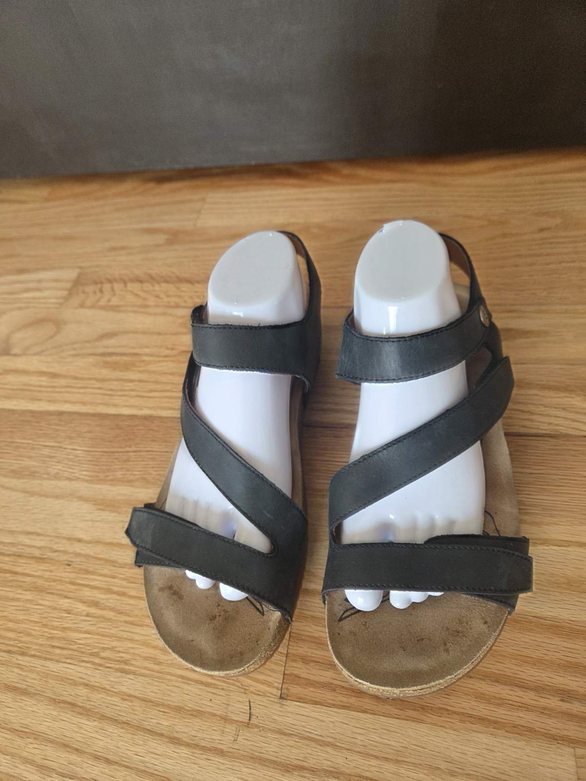 JOSEF SEIBEL TONGA 25 WOMEN WEDGE SANDALS SIZE 11US /42 EU BLACK LEATHER SHOES