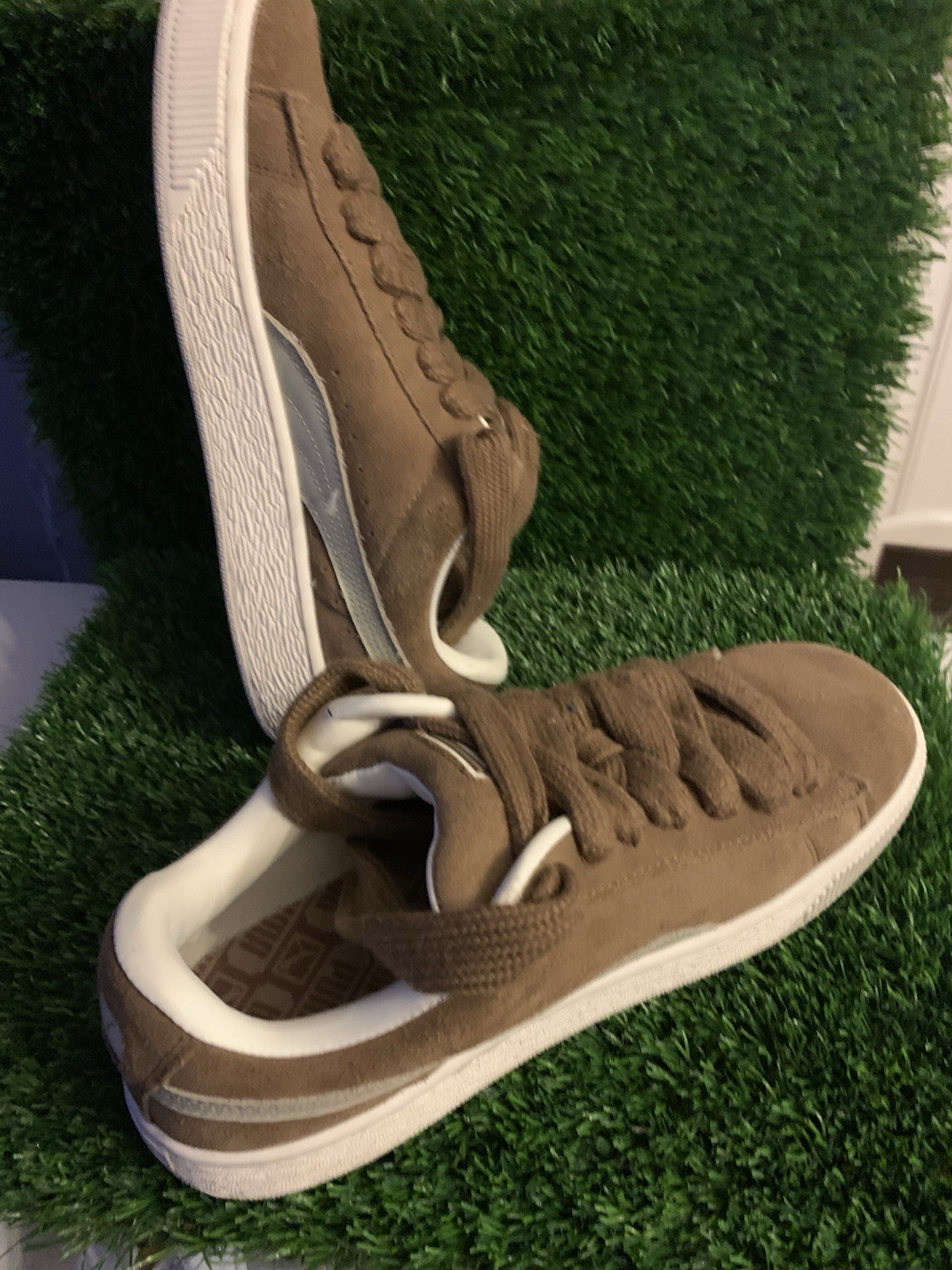 PUMA Suede XL Sneakers Brown Suede Upper & Chunky Lace-up Women’s US Size 7