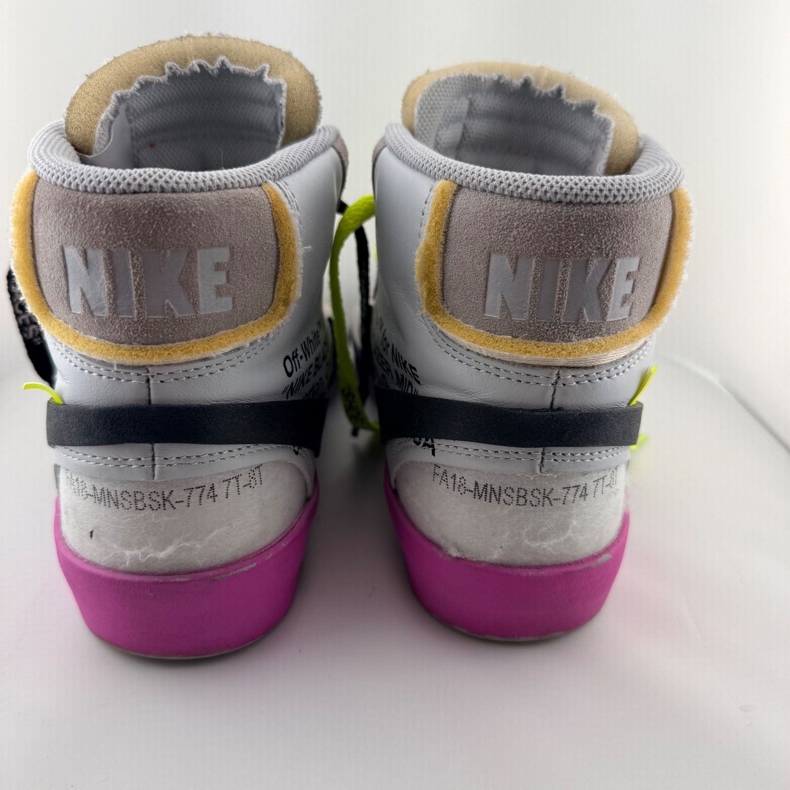 Nike Blazer Mid Off-White Wolf Grey Serena Williams Queen AA3832-002 W-W- SZ 8