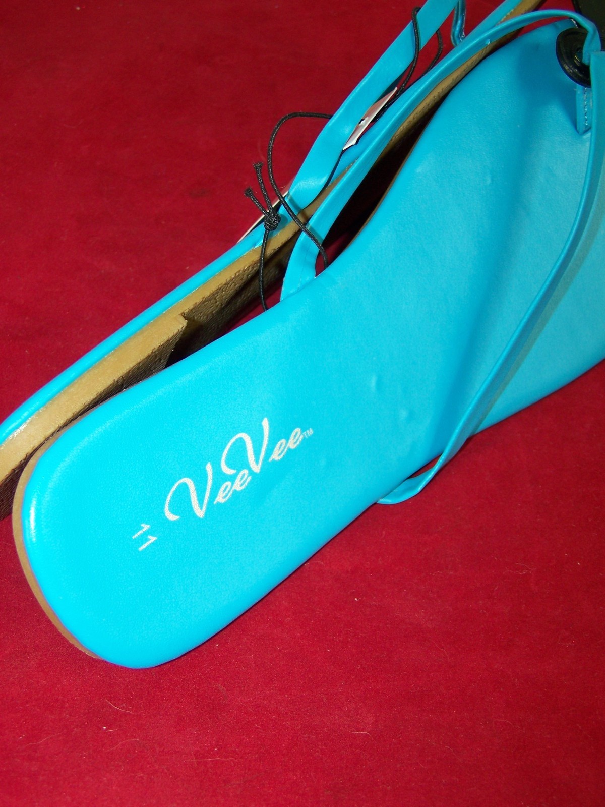 Vee VEe Blue Solid Print Casual Flip Flop Ladies Sandals 9/10 11