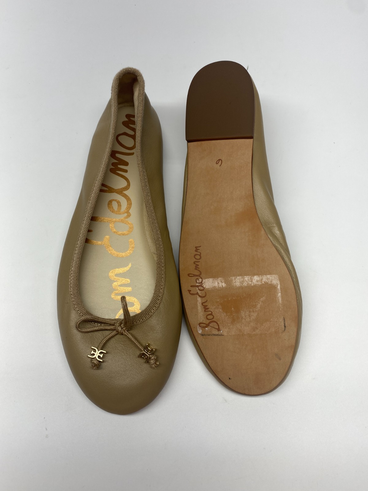 Sam Edelman Womens Round Toe Felicia Leather Flats Shoe Sz 6