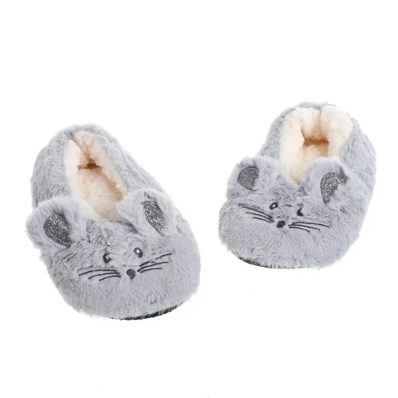 Home Slipper Womens Winter Faux Fur Plush Grip Soft Sole Cute Funny Indoor hairy