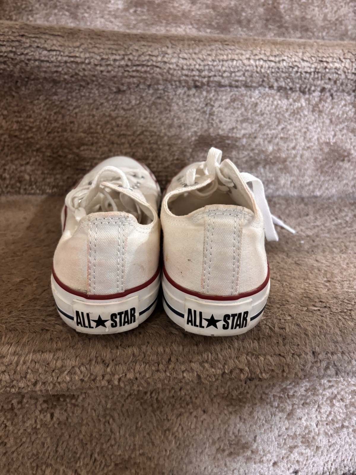 Converse All Star Low Top Lace-Up Sneakers White Unisex Adults Sz 6M 8W Classic