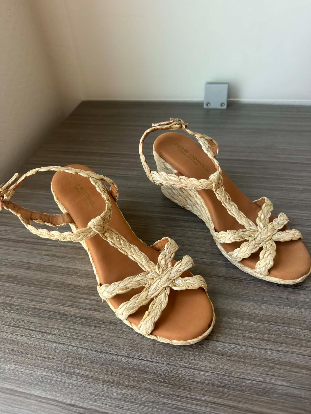 André Assous Madina Espadrille Wedge Shoes Women’s Size EU 36 US 5.5 $279