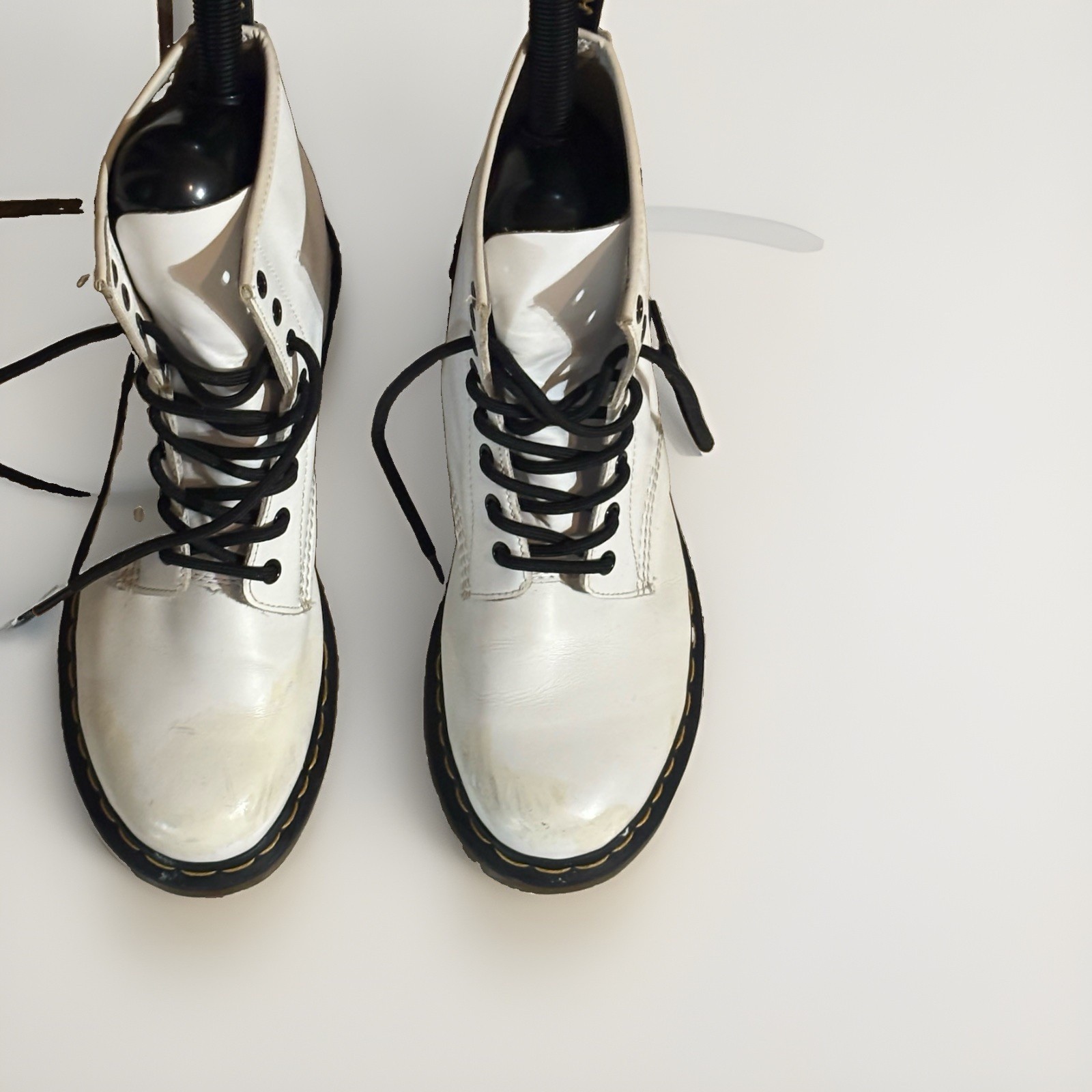 Dr. Martens White 1460 Leather Boots 10USL/8UK