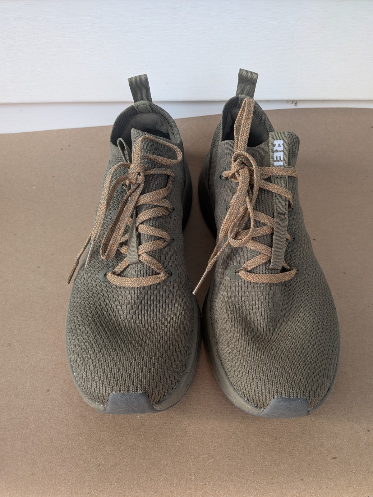 REI Co-op TrailBed Olive Knit Breathable Women’s Athletic Sneaker