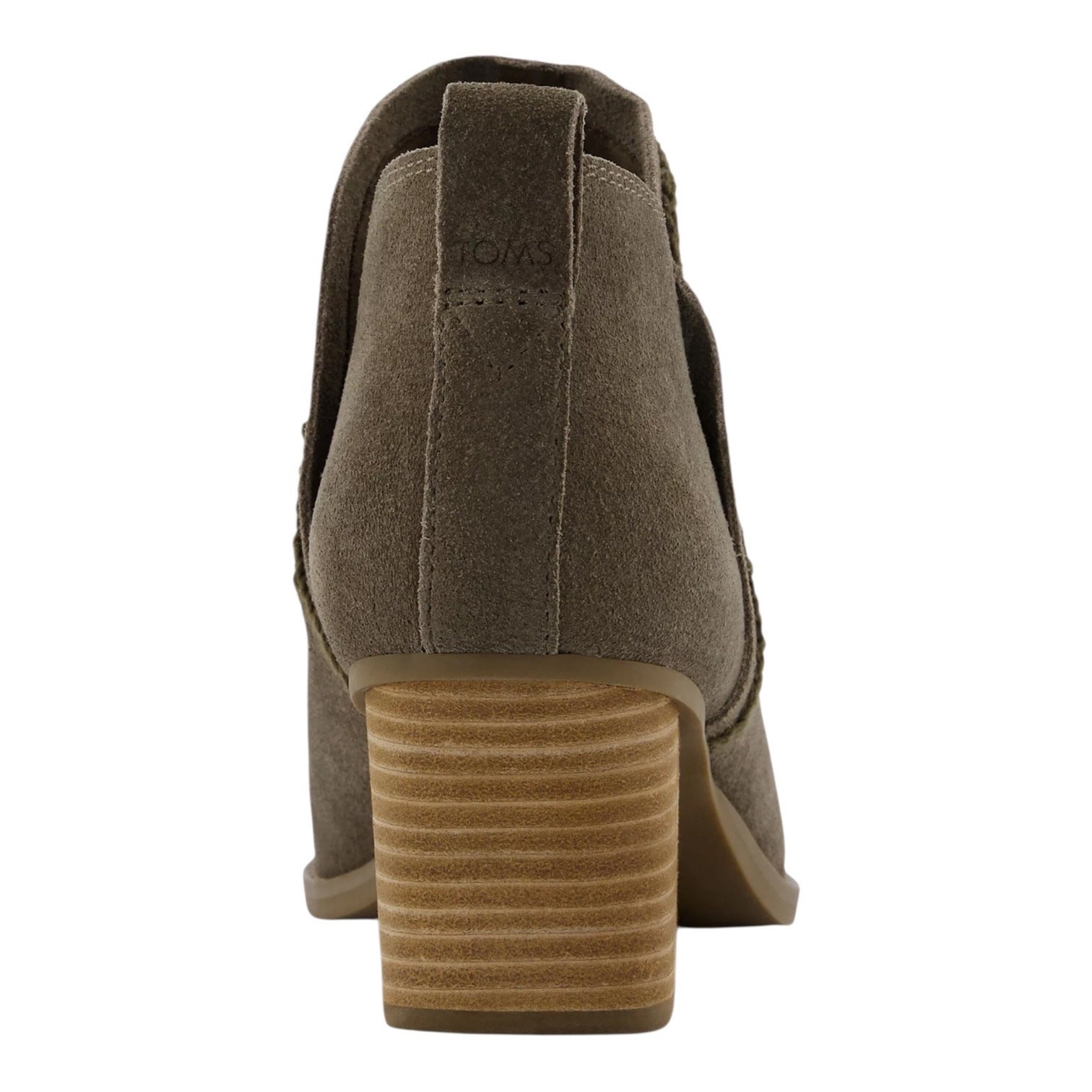 TOMS Women’s Kaia Wedge Heel Suede Booties Canteen Green Size 8 1/2