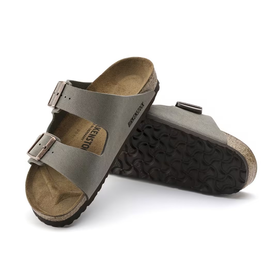 Birkenstock Arizona Stone Mocha Birko-Flor Comfort Sandals EU37-45