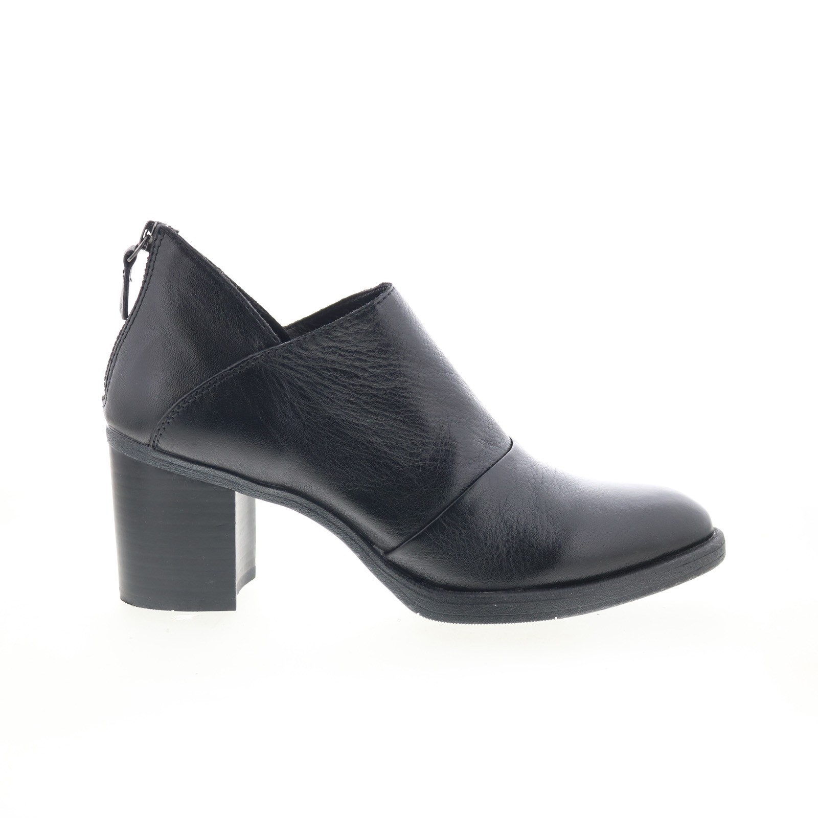 Johnston & Murphy 78-51915 Womens Black Leather Zipper Ankle & Booties Boots 8.5