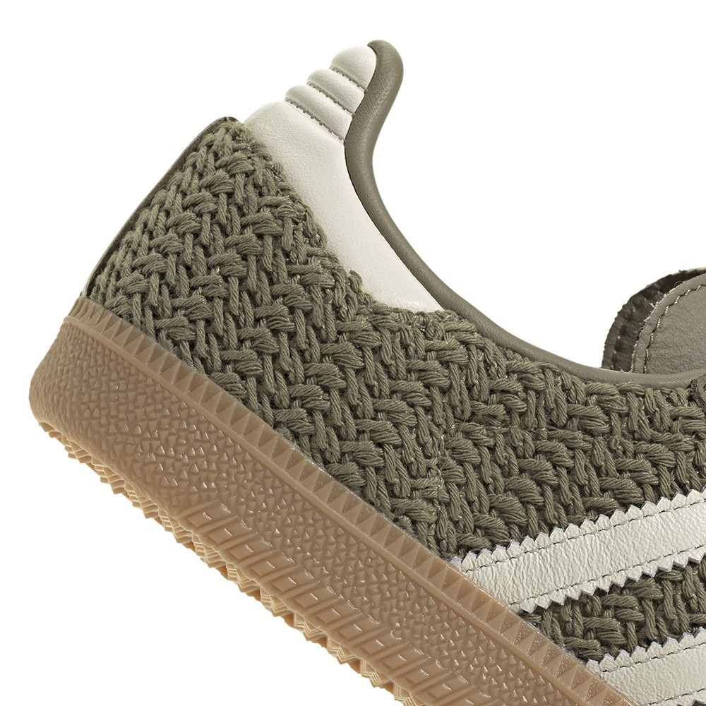 adidas Samba Og Lace Up Womens Green Sneakers Casual Shoes JR9447