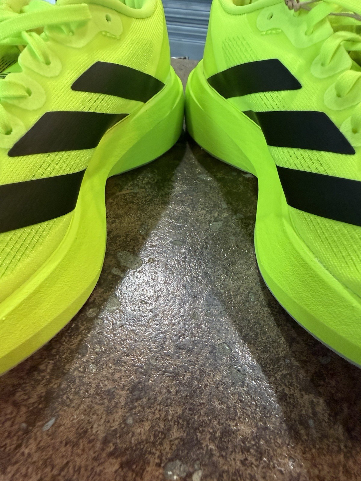 Adidas Women’s Evo SL Lucid Lemon Black Running Shoes Size 5