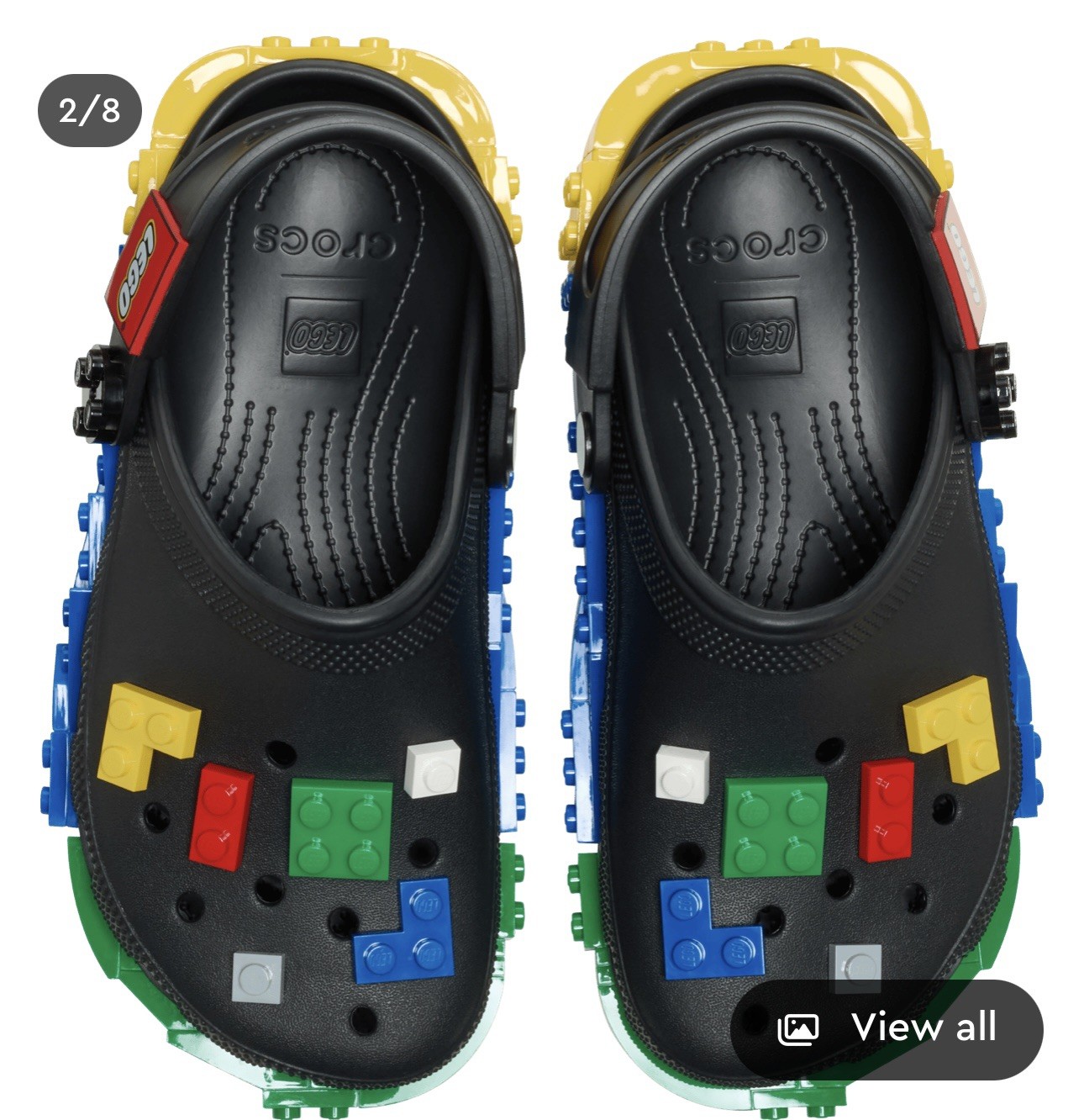 Crocs LEGO Masterbrand Clog Unisex Size Men’s 8 Women’s 10 Black United States