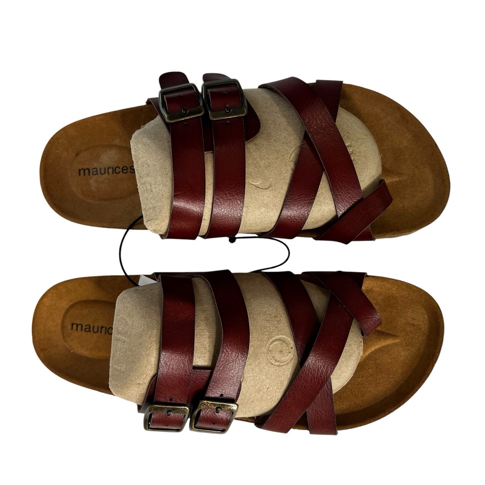 MAURICES Women’s Slip On Sandals Sz 8 Color Brown All Man-Made Materials