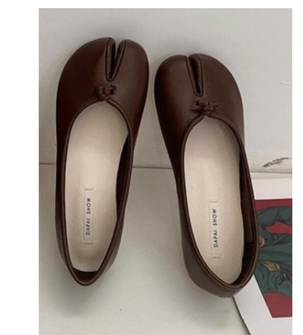 Womens Fashion Tabi Split Toe Slip On Ballerinas Ballet Flat Shoes 2024