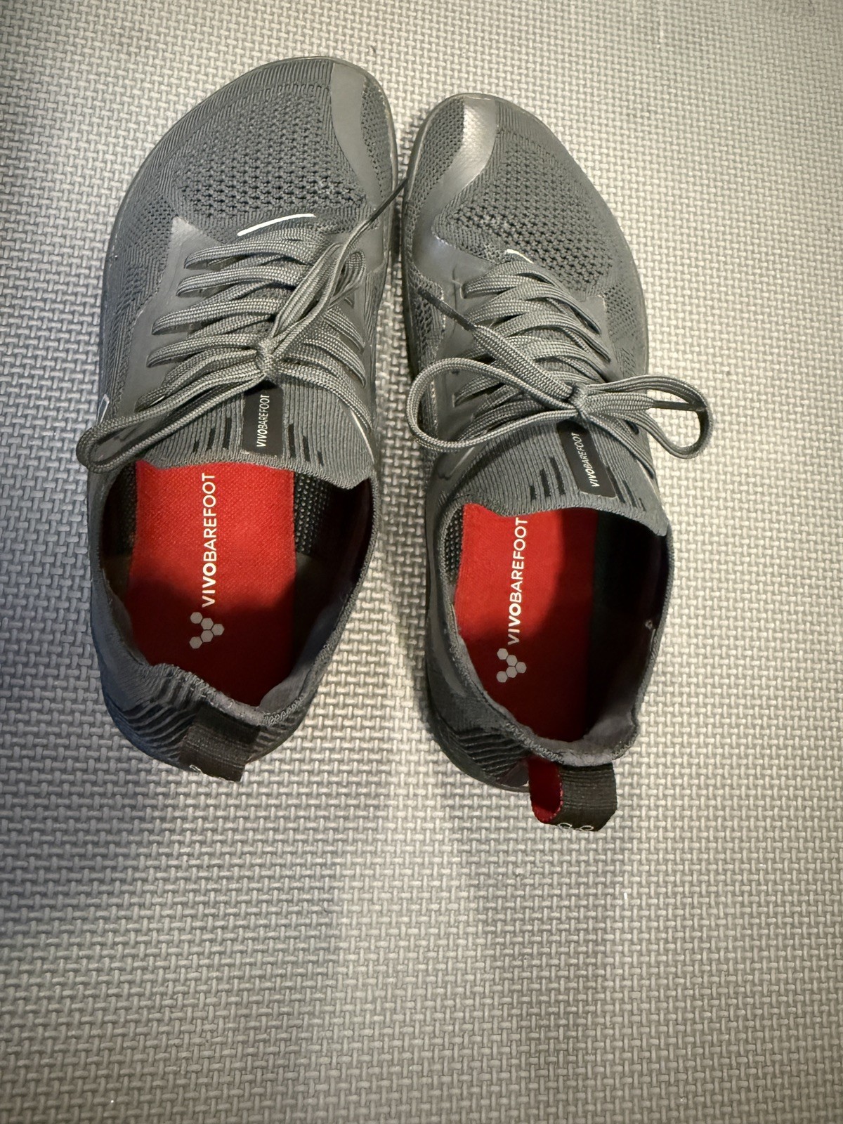 Vivobarefoot Primus Lite Knit JJF Women’s 38 Barefoot Shoes Grey Black