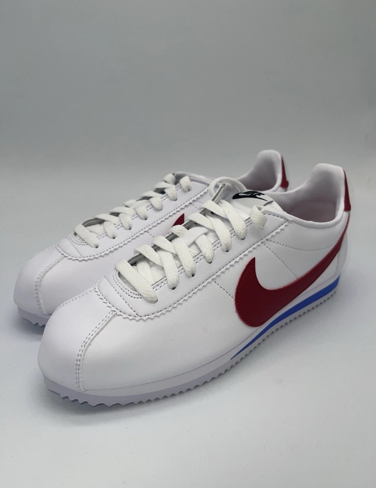 Nike Classic Cortez Red White Blue Leather Shoes 807471-103 Women’s Size 7