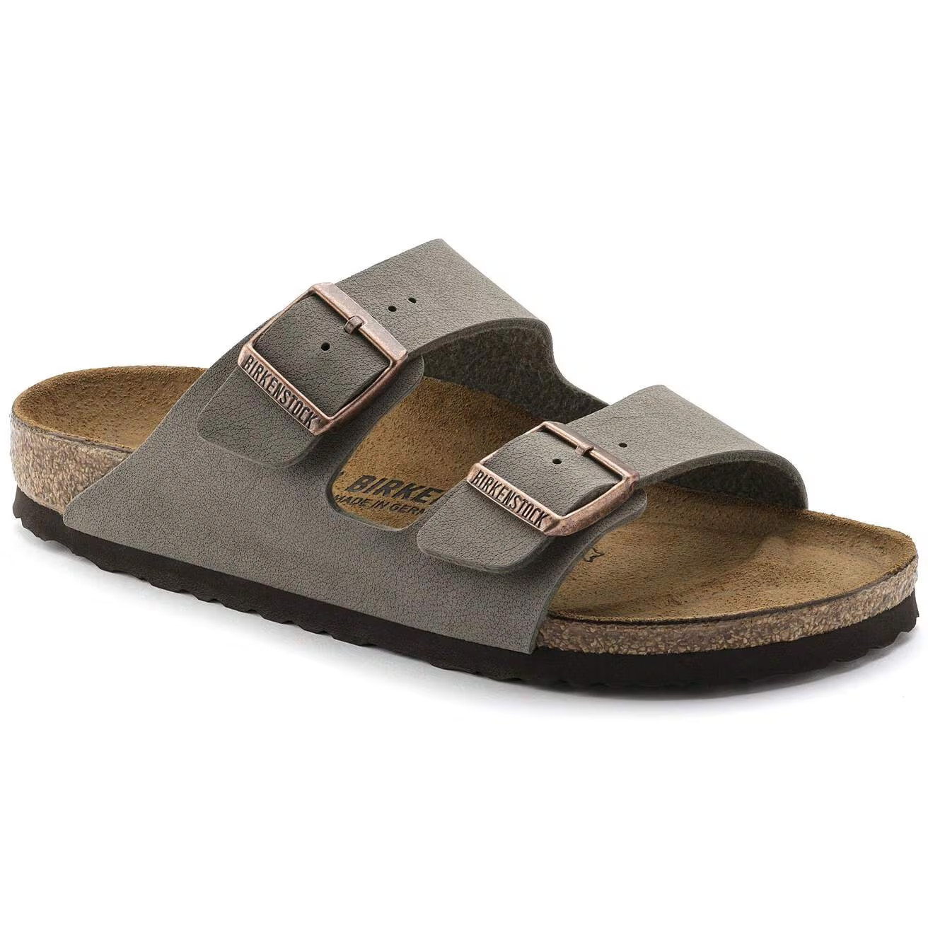 Birkenstock Arizona Stone Birkibuc Leather Soft Footbed Sandals Size EU 37-45