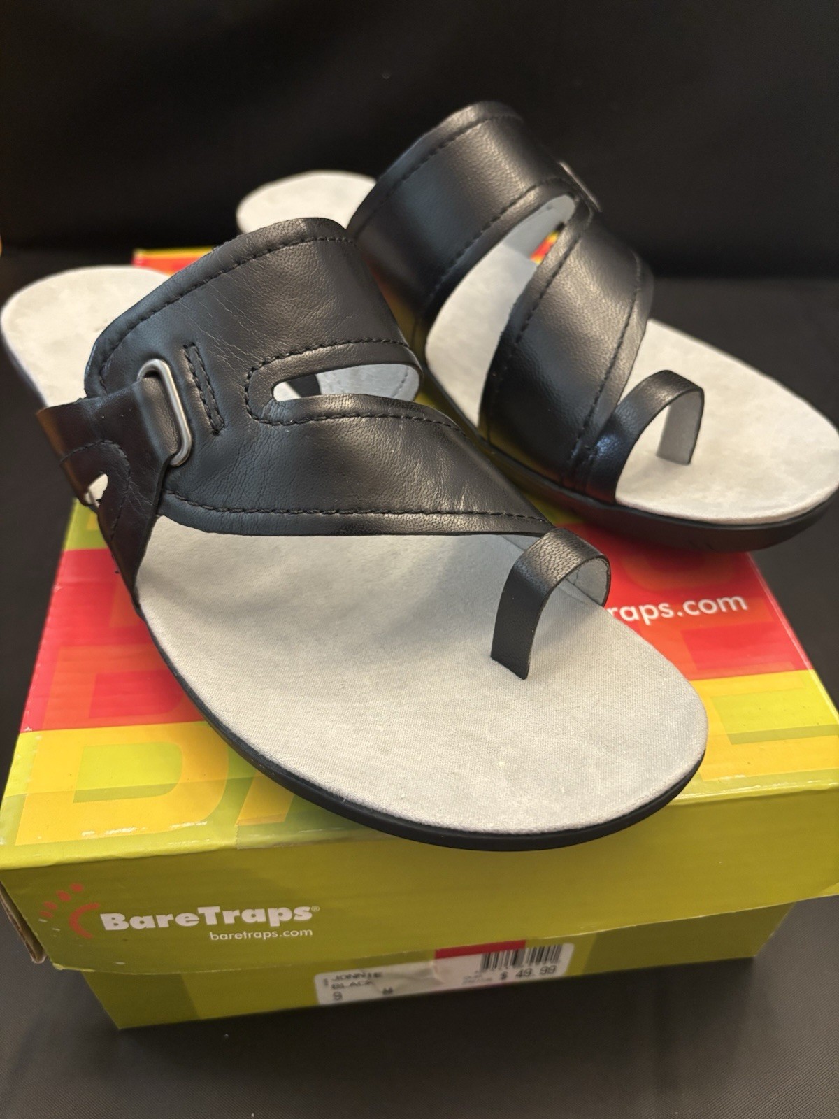 BareTraps Jonnie Black Sandals Women’s Size 9 New In Box
