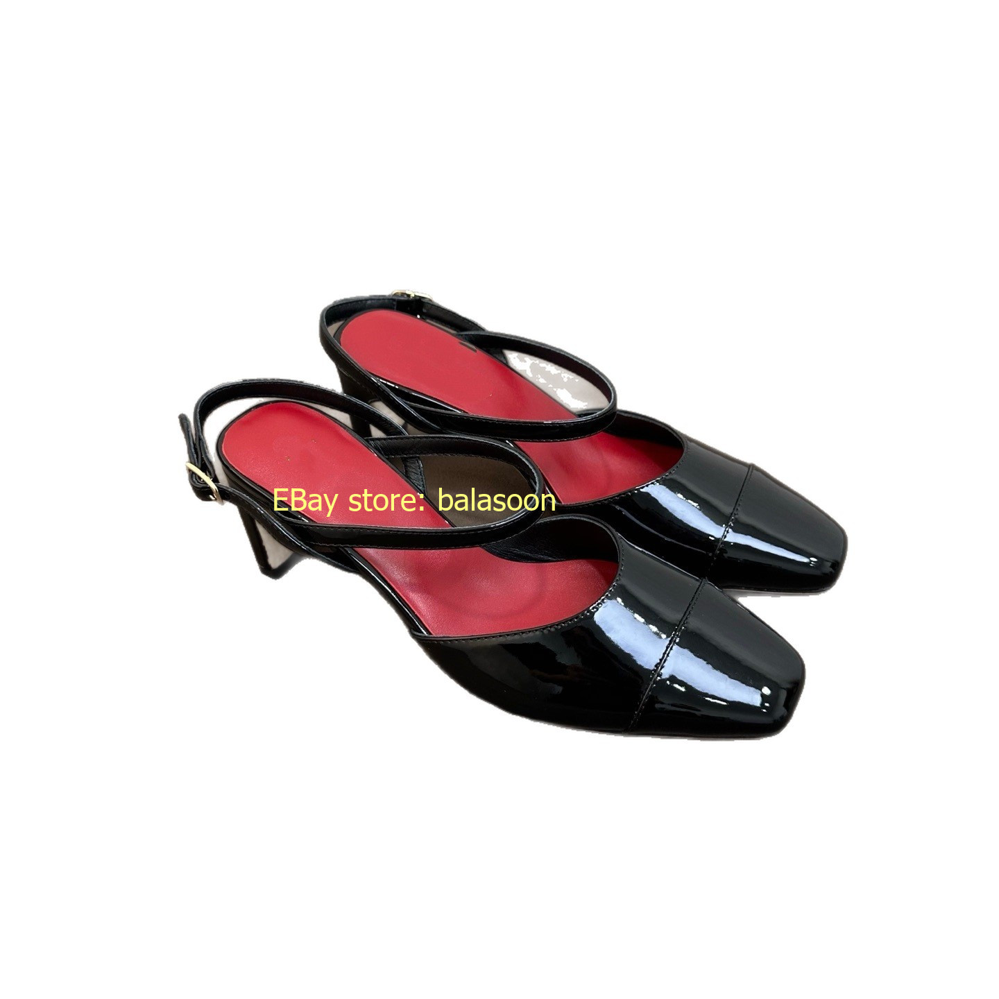 Summer 2026 Square Head Dopamine Mary Jane High-Heeled Sandals Thick-Heeled