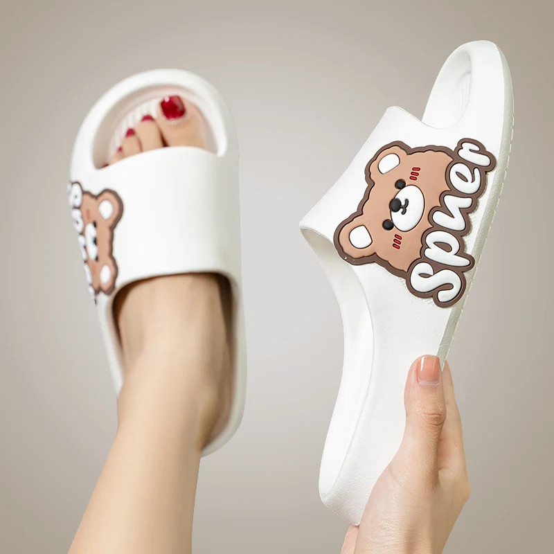 Women wearing slippers for summer outings, new indoor home, bathroom, anti slip