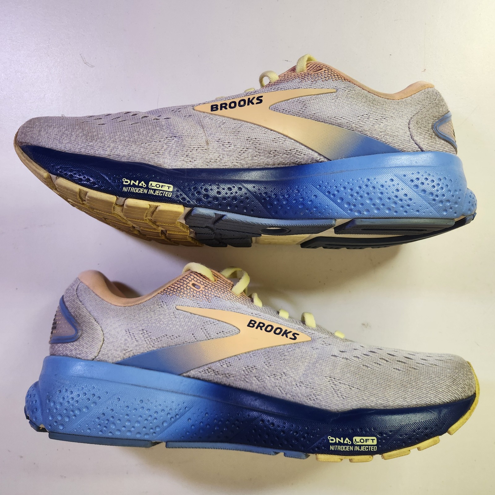 Brooks Ghost 16 Shoes Womens 10B Running Cushion DNA Loft Haze Peach Blueprint