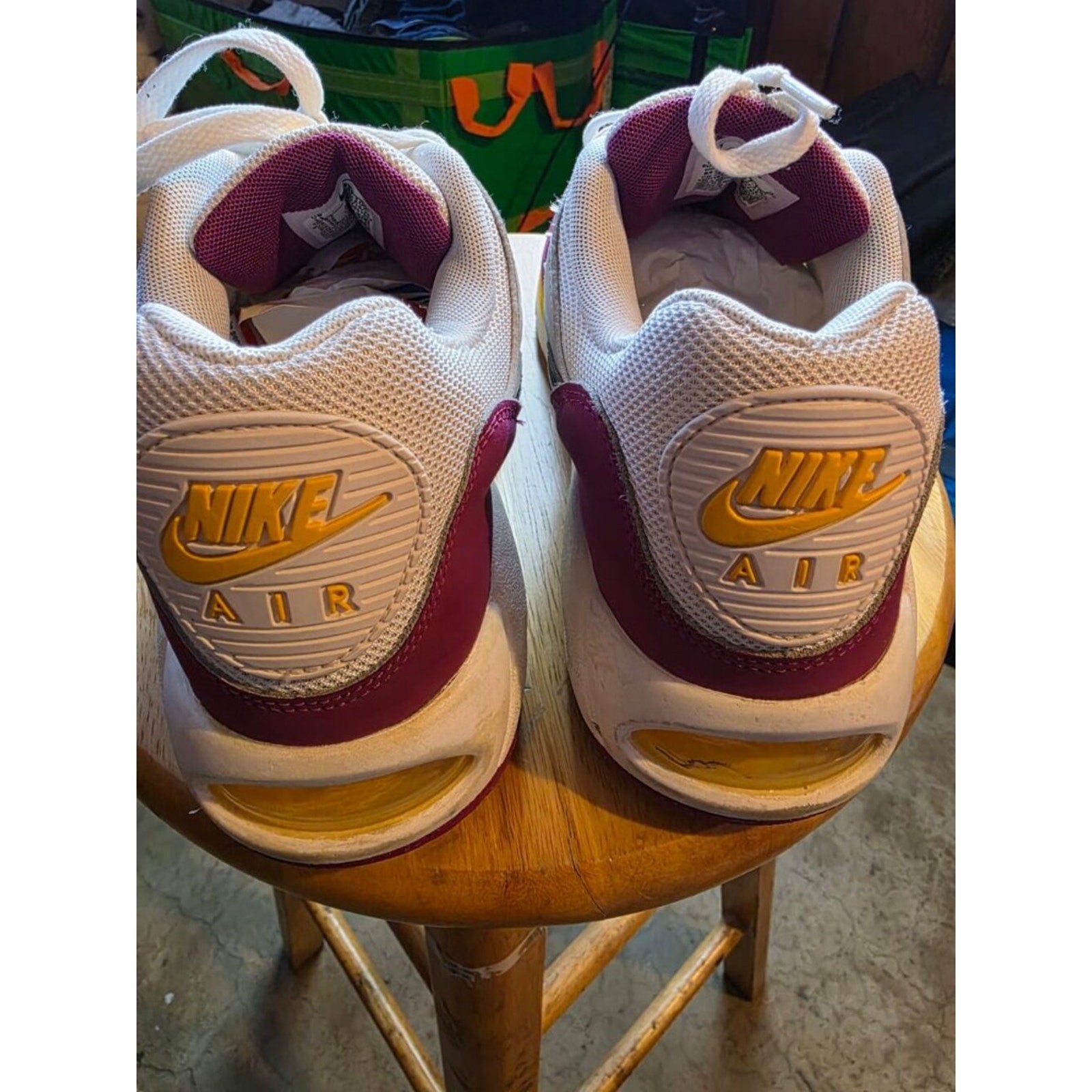 Nike Air Max 90 Yellow & Purple Unisex Adults Size 11 Sneakers