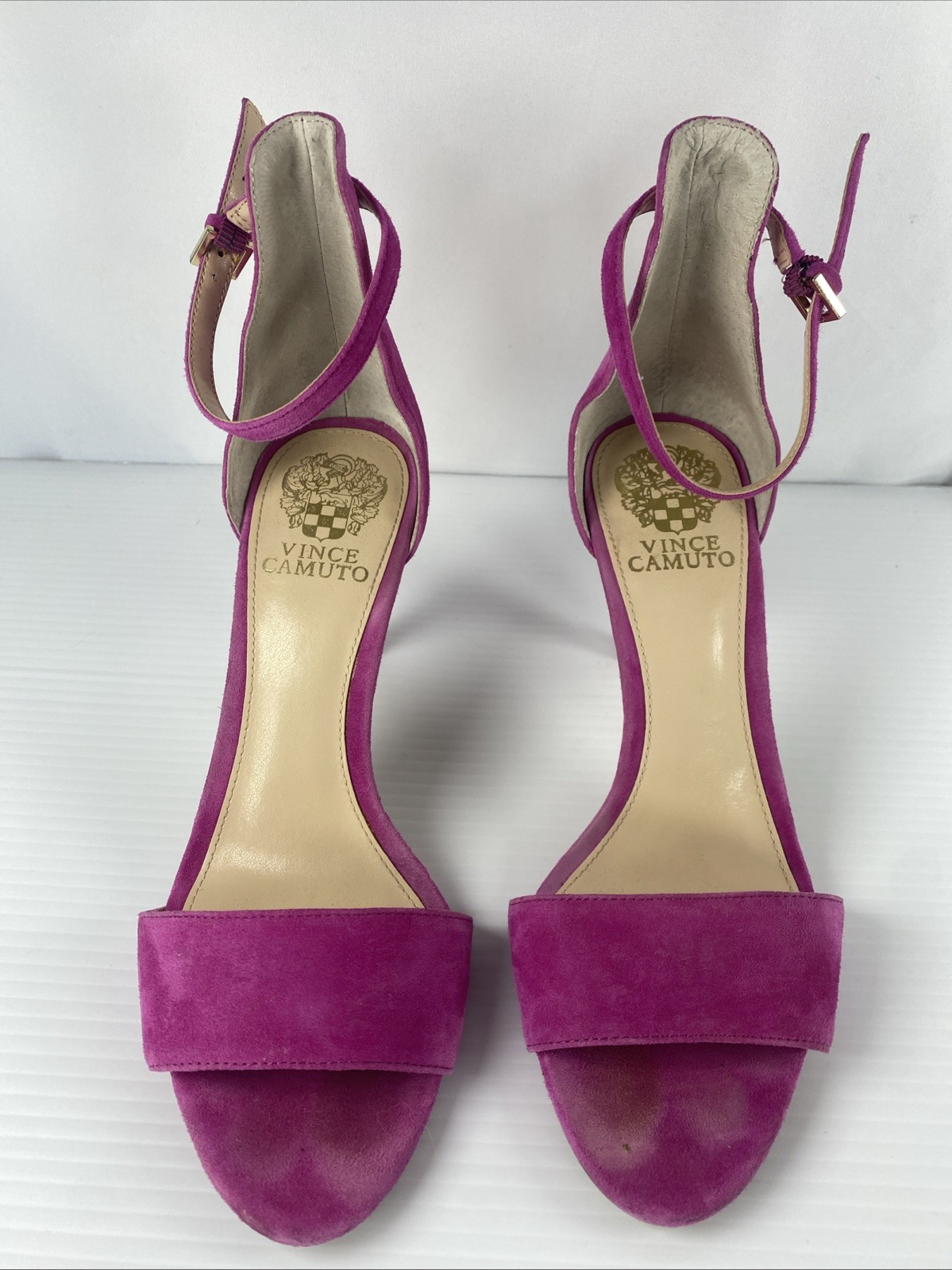Vince Camuto Suede Court Sandal Fuchsia Pink Size 8