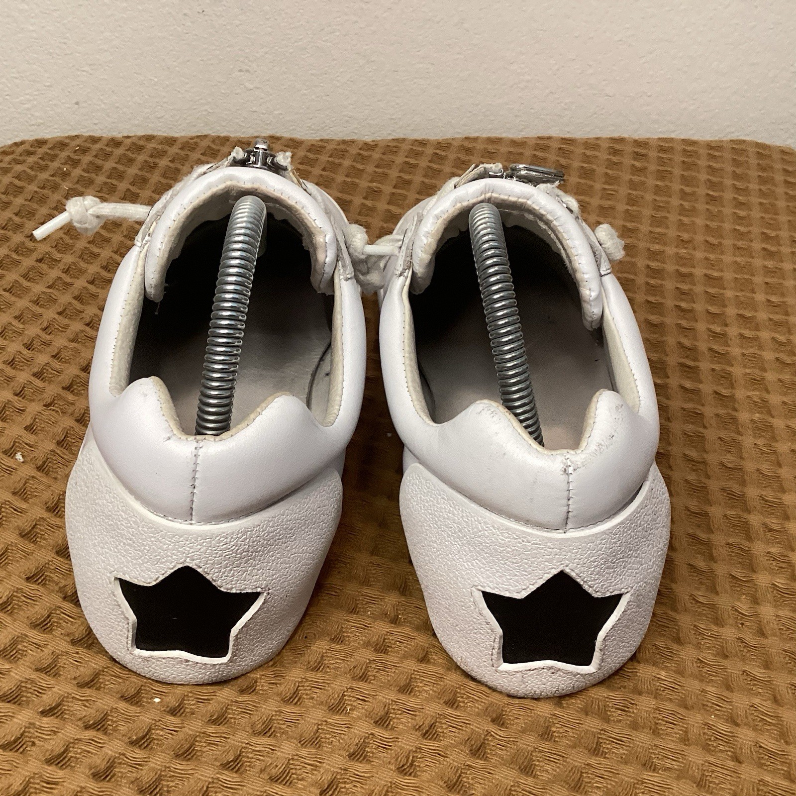 Ash NIRVANA Women’s Zip Details Sneakers EU 40 US 9 White Leather