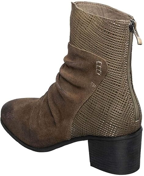 Antelope Carter Size EU 37 M (US 6-6.5) Women’s Suede Heeled Ankle Booties Khaki