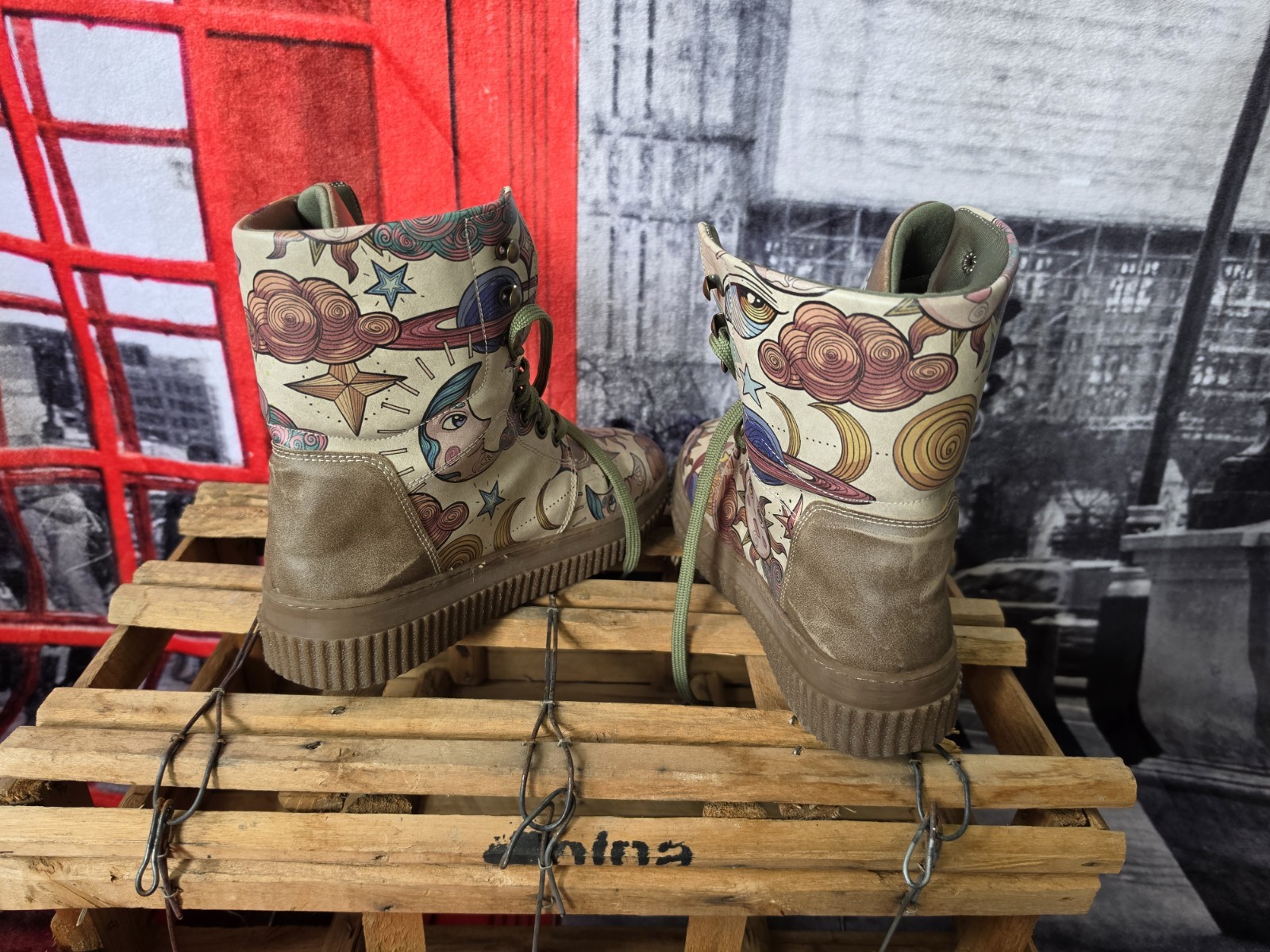 Women DOGO Vegan Leather Khaki Long Boots – Dreams For Dreamers Design