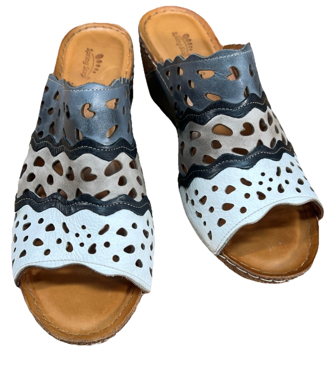Spring Step Women’s Footy Sandals – Grey Multi Sz EU 42 US 10.5