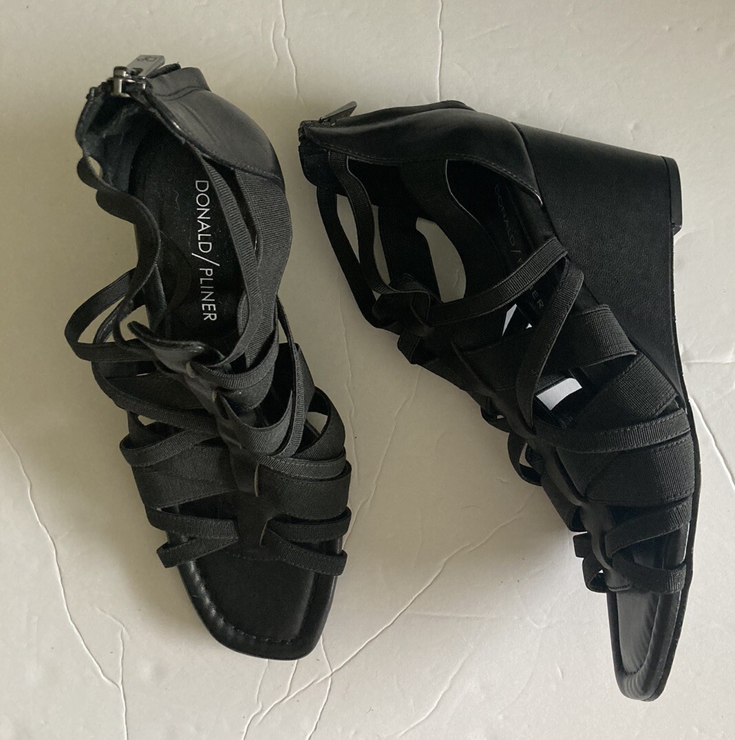 New Donald Pliner Wedge Sandal Stretch Wedge Lia 6.5