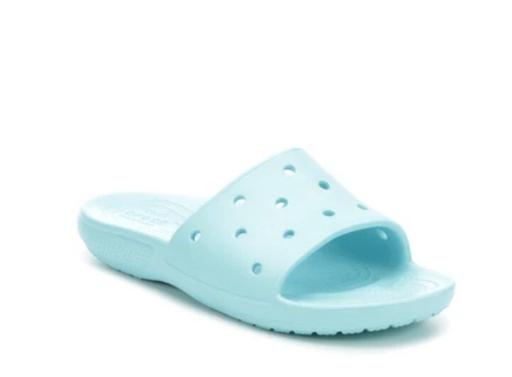 Crocs Men’s Women’s Classic Slides Ice Blue Size M10/W12 Standard Fit